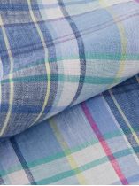 Chemise en Lin à Carreaux Grande Taille